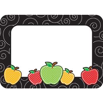 Dotty Apples Name Tag Labels, TCR2143