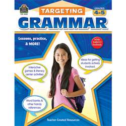 Targeting Grammar Gr 4-5 By Teacher Created Resources