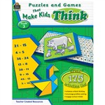 Puzzles And Games That Make Kids Think Gr-3 By Teacher Created Resources