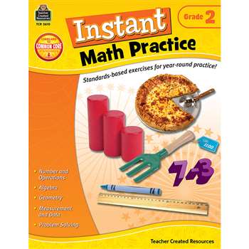 Instant Math Practice Gr 2 By Teacher Created Resources