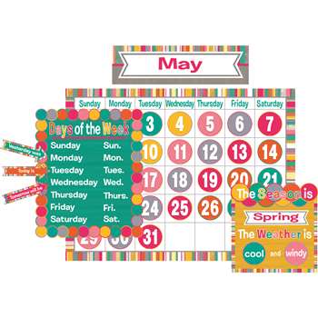 Tropical Punch Calendar Bulletin Board Set, TCR2685