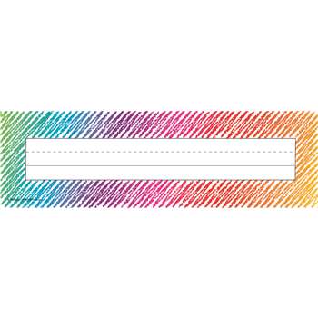 Colorful Scribble Name Plates, TCR2690