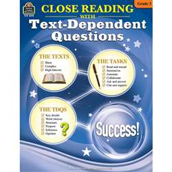 Gr 3 Close Reading with Text Questions, TCR2692