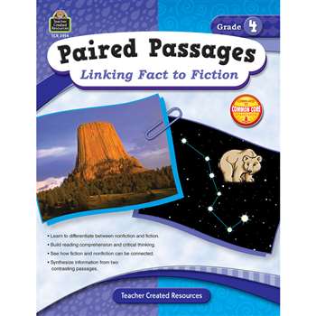 Paired Passages Linking Fact To Fiction Gr 4 By Teacher Created Resources