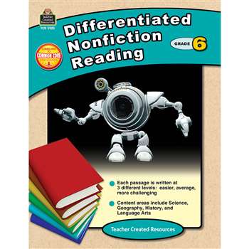 Differentiated Nonfiction Reading Gr 6, TCR2923