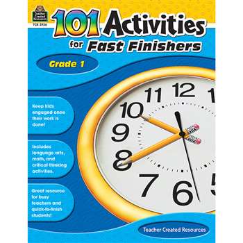 Gr 1 101 Activities For Fast Finishers By Teacher Created Resources