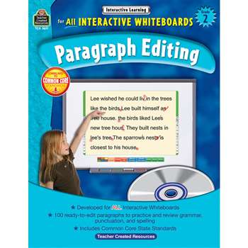 Interactive Learning Gr 2 Paragraph Editing W/Cd By Teacher Created Resources