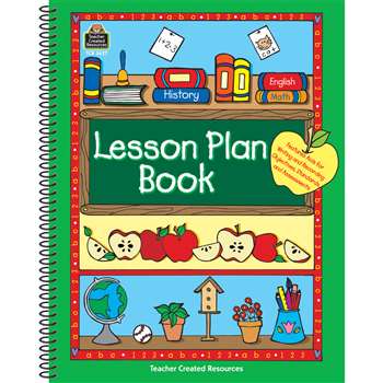 Lesson Plan Book Green Border By Teacher Created Resources