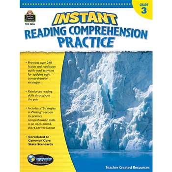 Instant Reading Gr 3 Comprehension Pratice, TCR3656