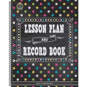 Chalkboard Brights Lesson Plan And Record Book, TCR3716