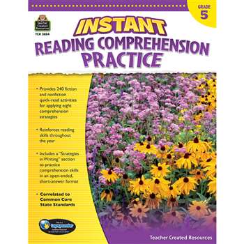 Instant Reading Gr 5 Comprehension Pratice, TCR3834