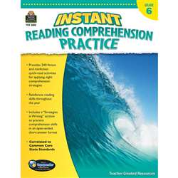 Instant Reading Gr 6 Comprehension Pratice, TCR3835