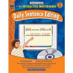 Interactive Learning Gr 4 Daily Sentence Editing Bk W/Cd By Teacher Created Resources