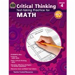 Gr 4 Critical Thinking Test Taking Practice For Ma, TCR3947