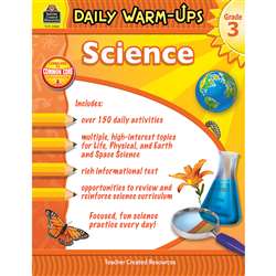 Daily Warm Ups Science Gr 3, TCR3968