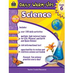 Daily Warm Ups Science Gr 6, TCR3973
