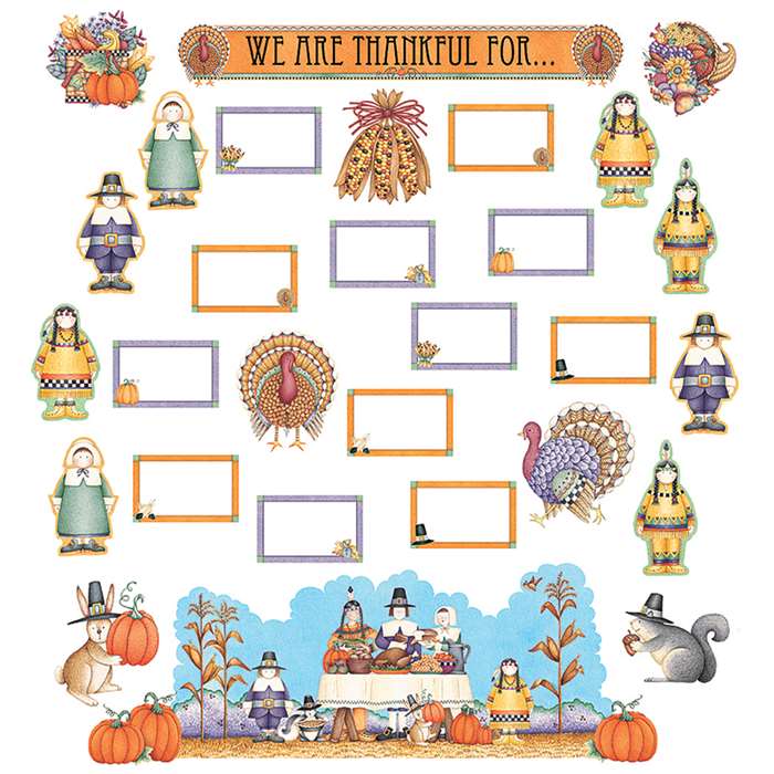 Dm We Are Thankful Bulletin Board Set By Teacher Created Resources