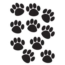 Accents Black Paw Prints By Teacher Created Resources