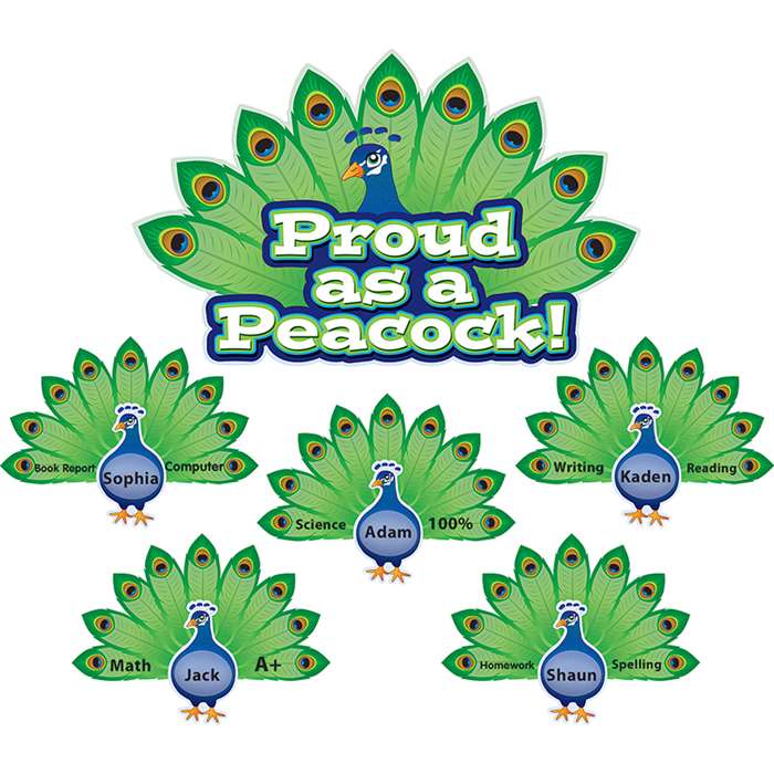 Proud As A Peacock Bulletin Board Set By Teacher Created Resources