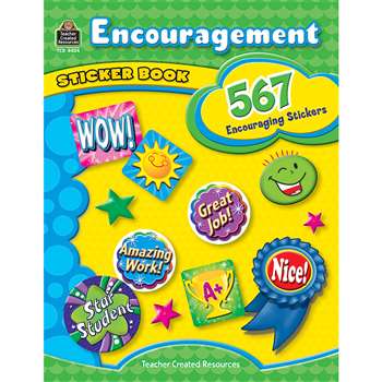 Encouragement Sticker Book By Teacher Created Resources