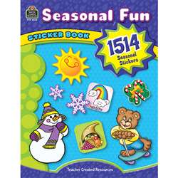 Seasonal Fun Sticker Book By Teacher Created Resources