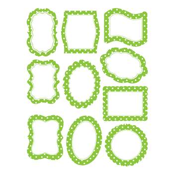Lime Polka Dots Frame Accents, TCR4475