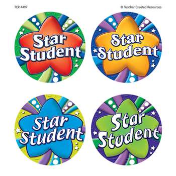 Star Student Wear Em Badges By Teacher Created Resources