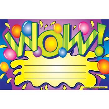 Wow Awards 25Pk 8-1/2 X 5-1/2 By Teacher Created Resources