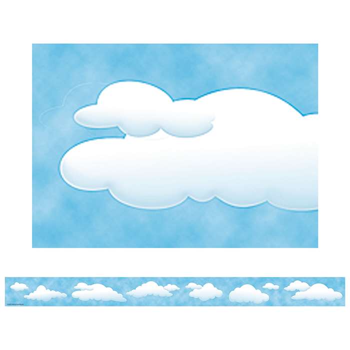 Clouds Straight Border Trim By Teacher Created Resources