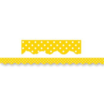 Yellow Mini Polka Dots Border Trim By Teacher Created Resources