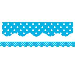 Aqua Mini Polka Dots Border Trim By Teacher Created Resources