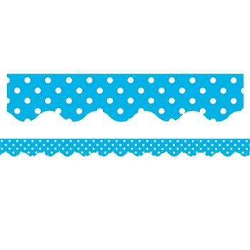 Aqua Mini Polka Dots Border Trim By Teacher Created Resources