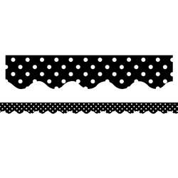 Black Mini Polka Dots Border Trim By Teacher Created Resources