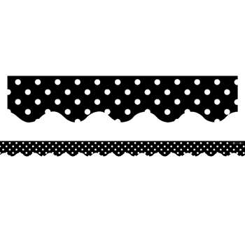 Black Mini Polka Dots Border Trim By Teacher Created Resources