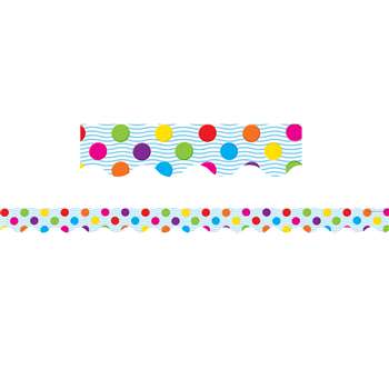 Multicolor Polka Dots Border Trim By Teacher Created Resources
