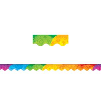 Abstract Rainbow Border Trim By Teacher Created Resources