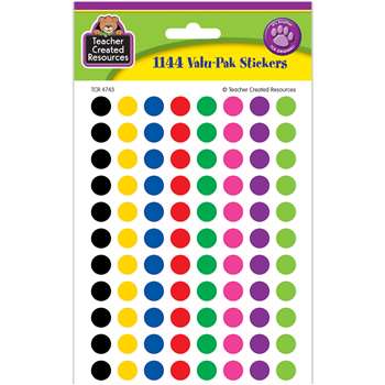 Colorful Circles Mini Stickers Value Pack By Teacher Created Resources