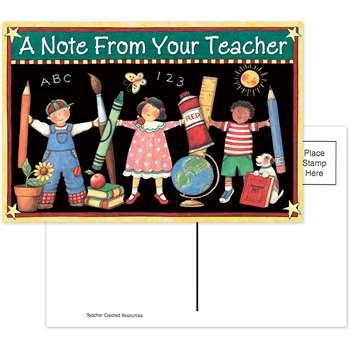 Sw Note From Your Teacher Postcard By Teacher Created Resources