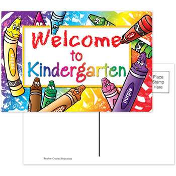 Welcome To Kindergarten 30/Pk Postcards By Teacher Created Resources