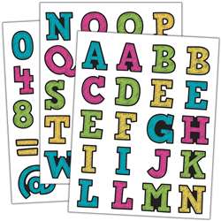 Chalkboard Brights Alphabet Stickers, TCR5017