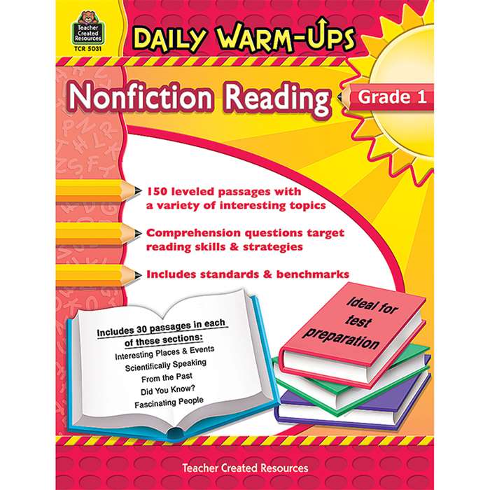 Daily Warm Ups Gr 1 Nonfiction Reading By Teacher Created Resources
