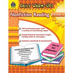 Daily Warm Ups Gr 3 Nonfiction Reading By Teacher Created Resources