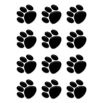Black Paw Prints Mini Accents By Teacher Created Resources