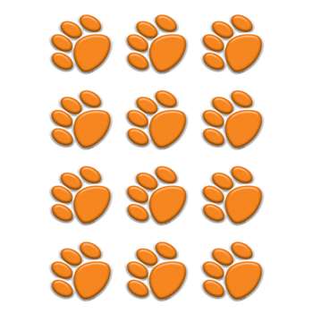 Orange Paw Prints Mini Accents By Teacher Created Resources