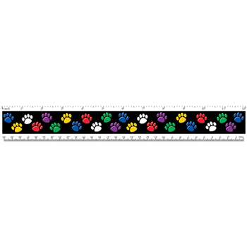 Rulers Colorful Paw Prints By Teacher Created Resources