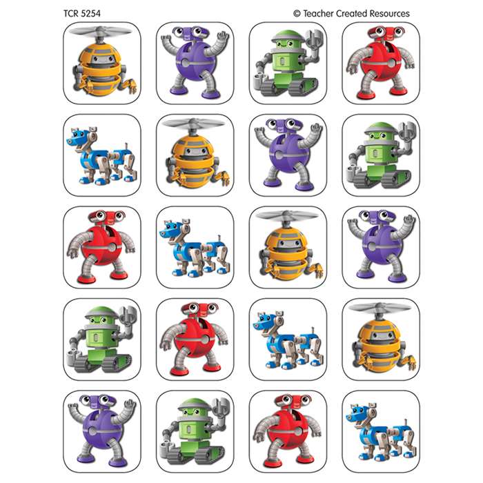 Robots Stickers By Teacher Created Resources