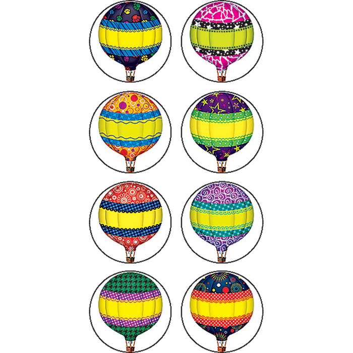 Hot Air Balloons Mini Stickers By Teacher Created Resources
