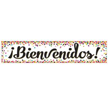 Confetti Bienvenidos Welcome Banner Spanish, TCR5324