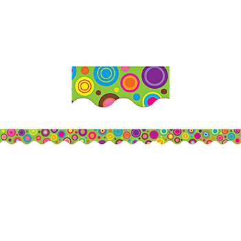 Lime Colorful Circles Scalloped Border Trim By Teacher Created Resources