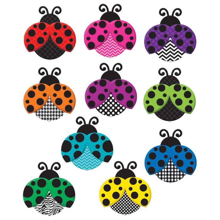 Shop Colorful Ladybugs Accents - Tcr5414 By Teacher Created Resources